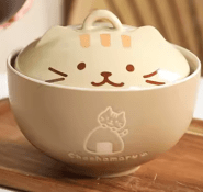 Bowl Marron con Tapa Chanchomaru