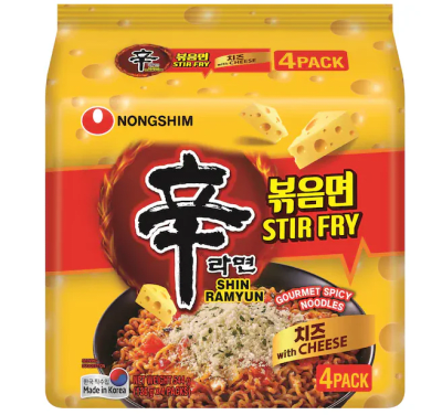 Fideos Inst. Queso Picante Shin Pack 4 Und1