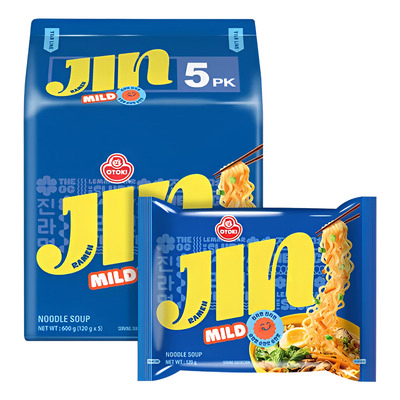 Ramen Inst. Jin Azul Semi Picante 120g Pack 5und1