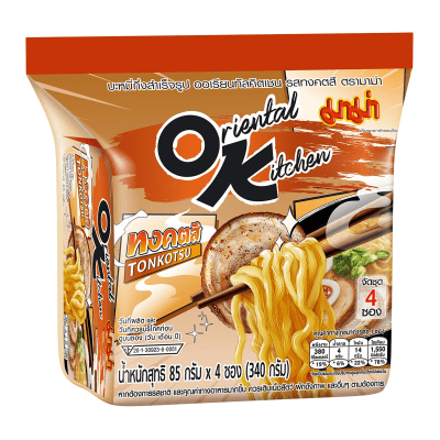 Ramen Inst. Estilo Oriental Tonkatsu 85g Pack 4und1