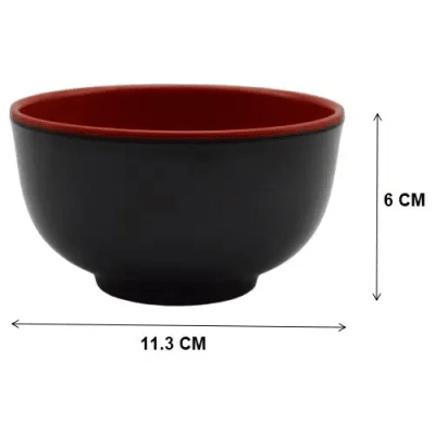 Melamina Rojo/Negro Bolw Chico