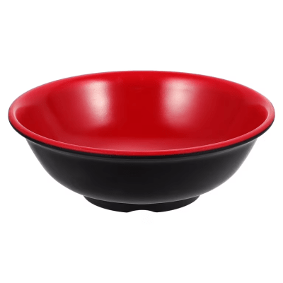 Melamina Rojo/Negro Bowl Semi Hondo (61)