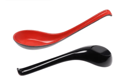 Melamina Rojo/Negro Cuchara Corta (67)1