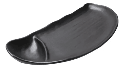 Melamina Negro  Bandeja Para Sushi con Soyero1