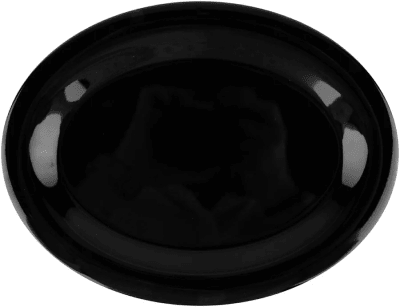 Melamina Negro Soyero Ovalado con flores1