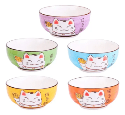 Bolw Loza Ceramica Gatito Chico1