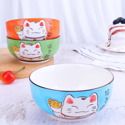 Bolw Loza Ceramica Gatito Mediano (47)