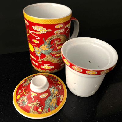 Taza Loza con Filtro Dragon Rojo (43)