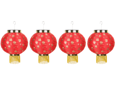 Lampara China Mediana con Diseño1