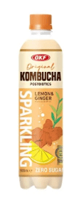 Gaseosa Kombucha Limon,Jengibre Zero Azucar 500ml