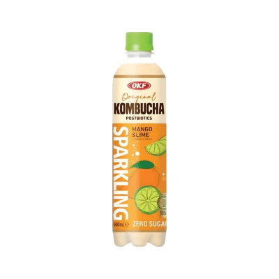 Gaseosa Kombucha Mango, Lime Zero Azucar 500ml1