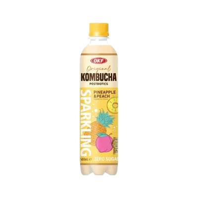 Gaseosa Kombucha Piña, Durazno  Zero Azucar 500ml1