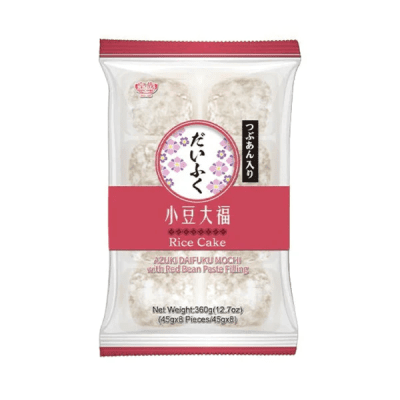 Mochi Azuki Daikuku Blanco Relleno Poroto Rojo 360g