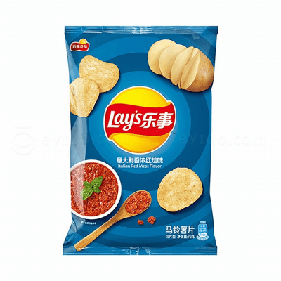 Papa Frita Bolsa Lay´s Merlavor Rojo Italiano 70g