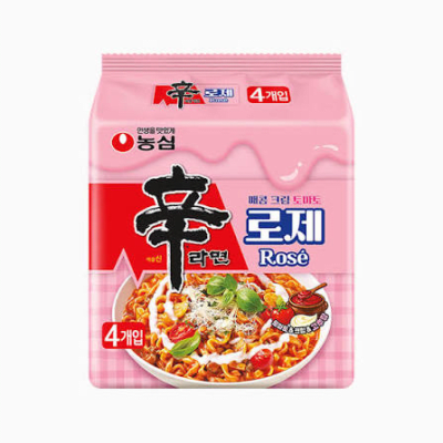 Fideos Inst. Shin Ramyun Rose 134g Pack 4und1