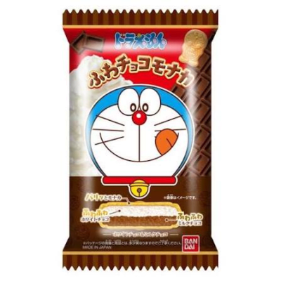 Galleta Forma de Doraemon Relleno Crema y Chocolate 19g