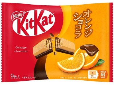 Galleta Kit Kat Chocolate Blanco con Naranja 9pcs