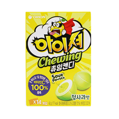 Masticable Relleno Acido Manzana Verde 42g1