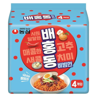 Fideos Ints. Seco Bi Bim Myun (Manzana) 137g Pack 4und1