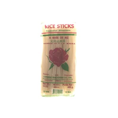 Fideo de Arroz Thai (Rosa) 10mm 400g1