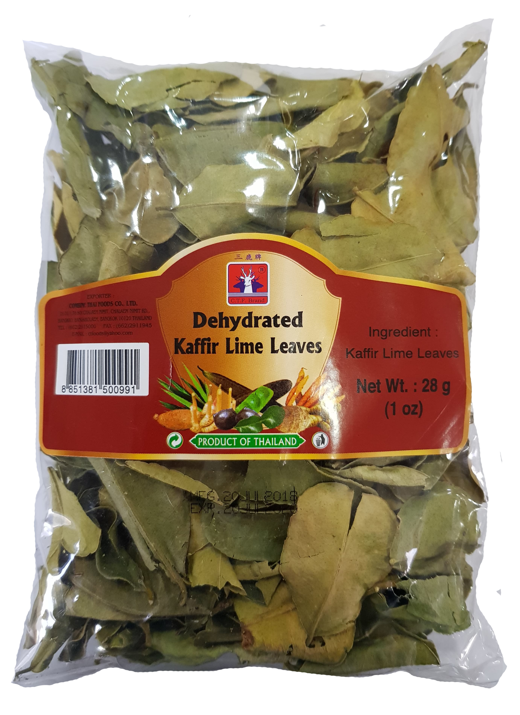 Lime Kaffir Deshidratado 28g