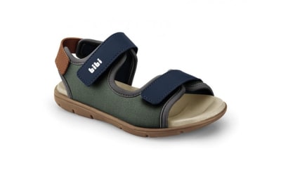 BIBI 1101164 BASIC SANDALS MINI FOLHA MARINO CARAMELO