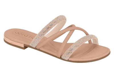 BEIRA RIO 8263-979 TIRA PRONTA CRISTAL NUDE,