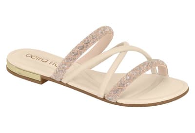 BEIRA RIO 8263-979 NAPA TURIM CRISTAL CREMA,