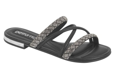 BEIRA RIO 8263-979 TIRA PRONTA CRISTAL NEGRO,