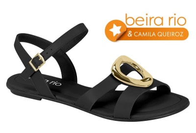 BEIRA RIO 8367-872 NAPA TURIM NEGRO,