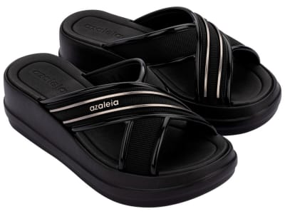 AZALEIA SOFT SLIDE PLAT FEM-680 NEGRO,1