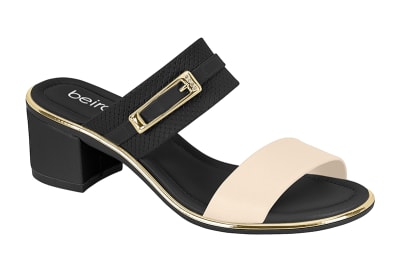 BEIRA RIO 8379-256 NAPA TURIM NEGRO CREMA,