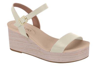 BEIRA RIO 8407-135 NAPA TECIDO MADEIRA SHOW BLANCO OFF,1