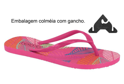 BEIRA RIO 8449-802 TIRA PRONTA FOLHAS PINK,