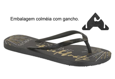 BEIRA RIO 8449-802 TIRA PRONTA CELEBRATE NEGRO,