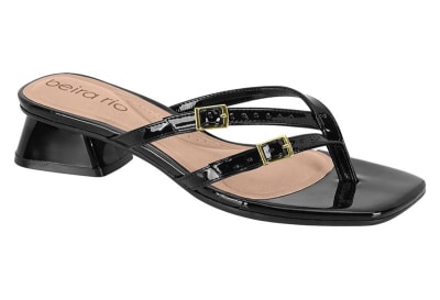 BEIRA RIO 8540-107 VERNIZ PREMIUM NEGRO,