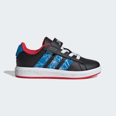 ADIDAS K GRAND COURT SPIDERMAN EL AZUL NEGRO JQ80731