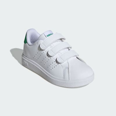 ADIDAS K ADVANTAGE BASE 2.0 CF BLANCO VERDE IE9019