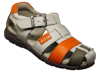 ALITO KB 36045 HEBILLA HUESO ROND NARANJA VERDE1