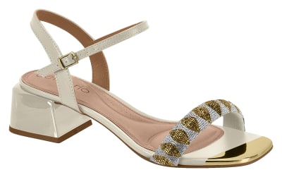 BEIRA RIO 8423-440 NAPA TURIM CRISTAL BRONZE BRANCO OFF