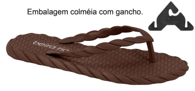 BEIRA RIO 8557-100 GASPEA PRONTA PVC CHOCOLATE