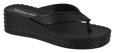 BEIRA RIO 8561-101 GASPEA PRONTA PVC NEGRO,