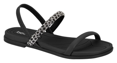 BEIRA RIO 8507-103 PELE STRECH NAPA CRISTAL NEGRO,