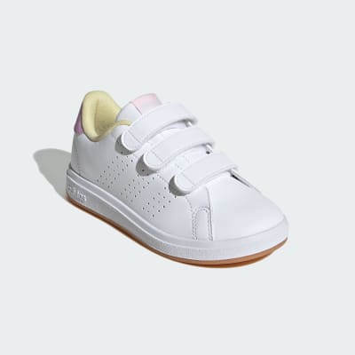 ADIDAS K ADVANTAGE BASE BLANCO LILA JI41951