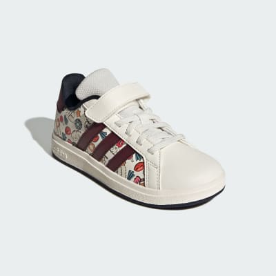 ADIDAS K GRAND COURT 2.0 EL BLANCO MARRON MULTI JR5151