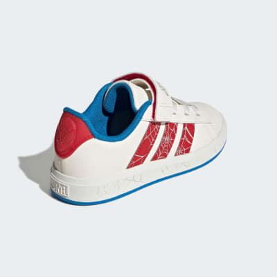 ADIDAS K GRAND COURT SPIDERMAN EL CREMA ROJO JS0778