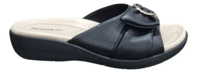 PICCADILLY 239037-6 NAPA STRETCH SOFT PONTILHADO WIDE FIT PRETO1