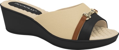 PICCADILLY 540418-6 NAPA STRETCH PONTILHADO BRULE PRETO