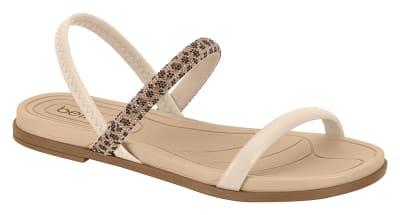 BEIRA RIO 8507-103 PELE STRECH NAPA ORO ROSADO NEGRO,