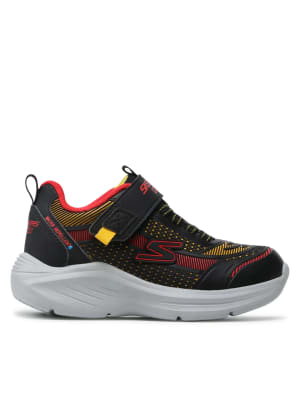 SKECHERS K 403861L-BKRD BLACK RED,